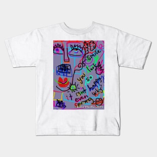 Grouchy Spring Doodle Kids T-Shirt